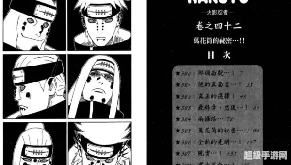 火影忍者漫画目录